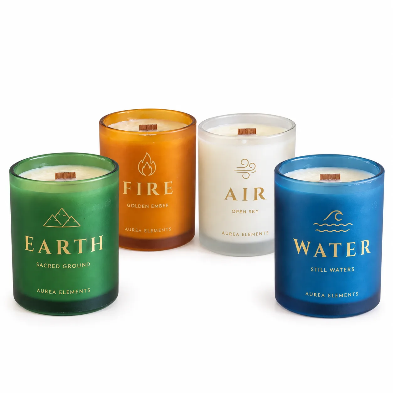 AUREA ELEMENTS — the Earth, Fire, Air and Water candle set