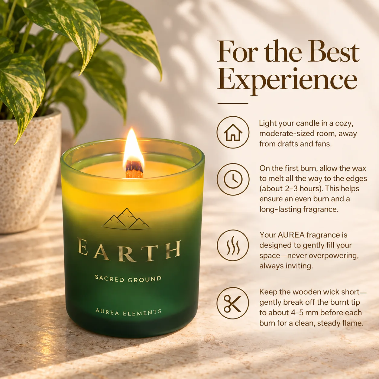 AUREA ELEMENTS — recommendations for using each of the four candles